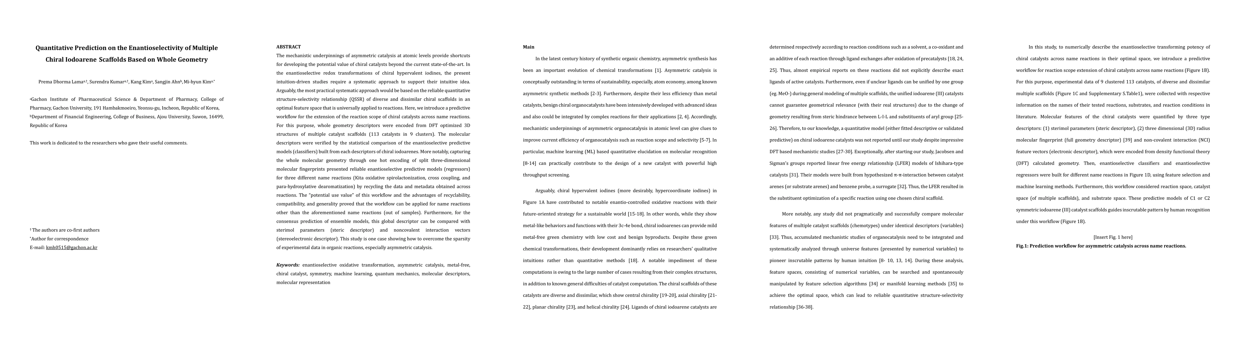 Thumbnail for Quantitative Prediction on the Enantioselectivity of Multiple Chiral
  Iodoarene Scaffolds Based on Whole Geometry