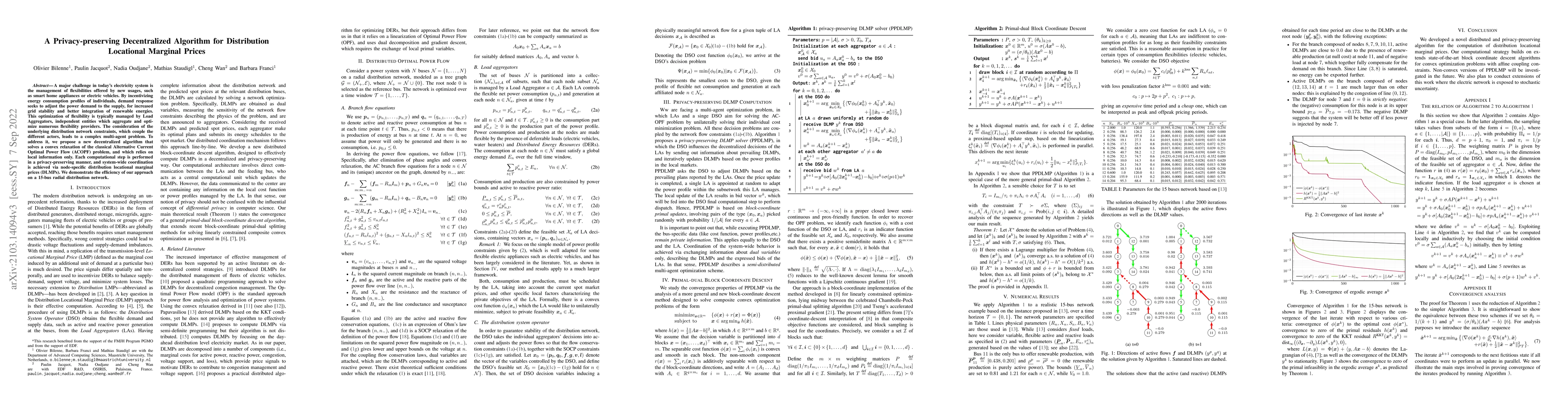 Thumbnail for A privacy-preserving distributed computational approach for distributed
  locational marginal prices