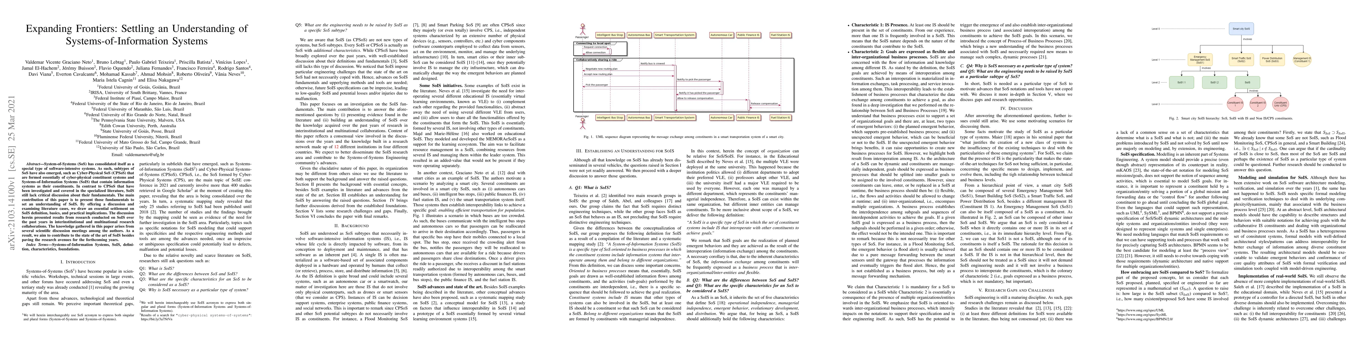 Thumbnail for Expanding Frontiers: Settling an Understanding of Systems-of-Information
  Systems