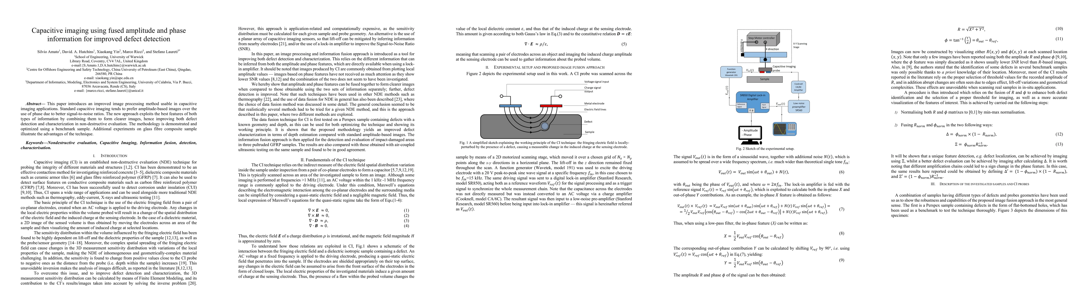 Thumbnail for Capacitive imaging using fused amplitude and phase information for
  improved defect detection