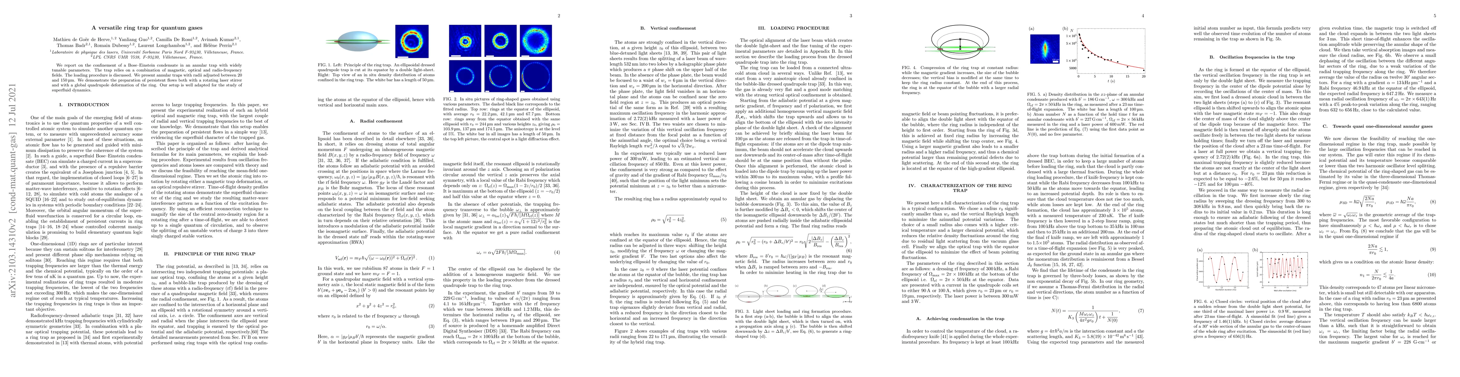 Thumbnail for A versatile ring trap for quantum gases