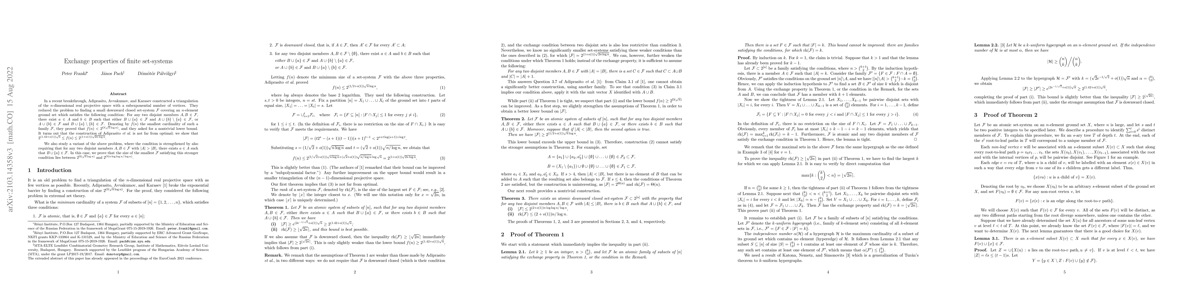 Thumbnail for Exchange properties of finite set-systems