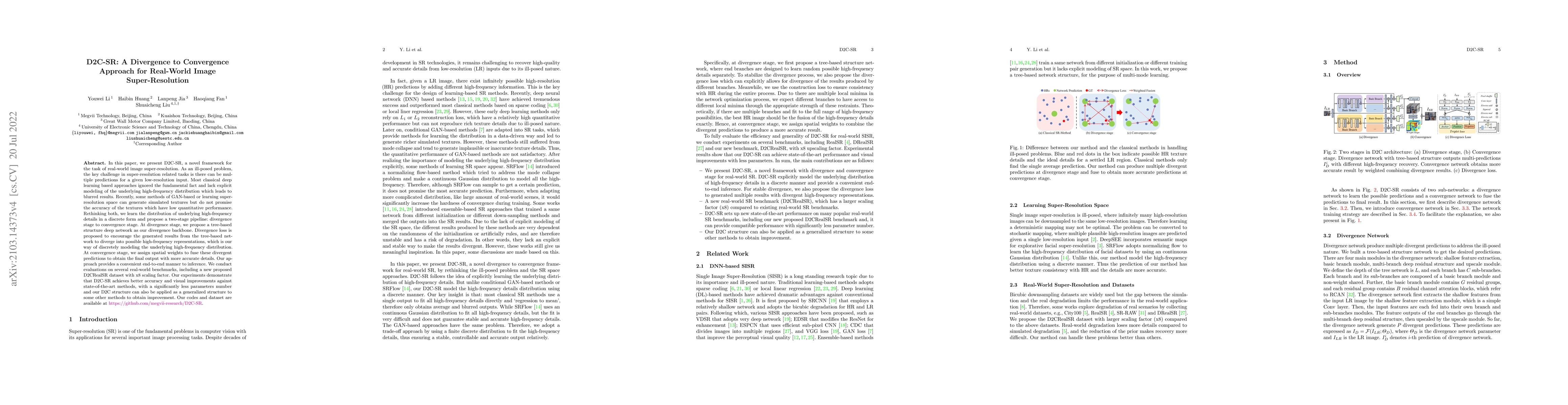 Thumbnail for D2C-SR: A Divergence to Convergence Approach for Real-World Image
  Super-Resolution