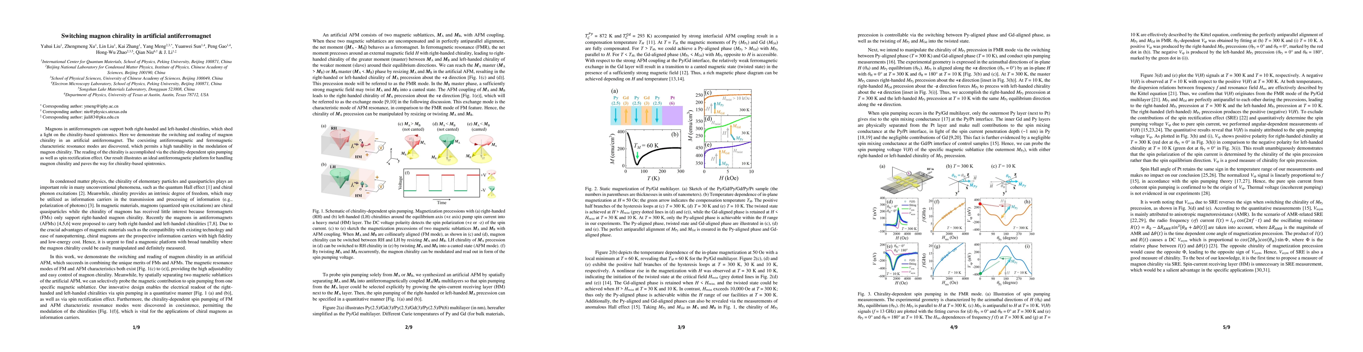 Thumbnail for Switching magnon chirality in artificial antiferromagnet