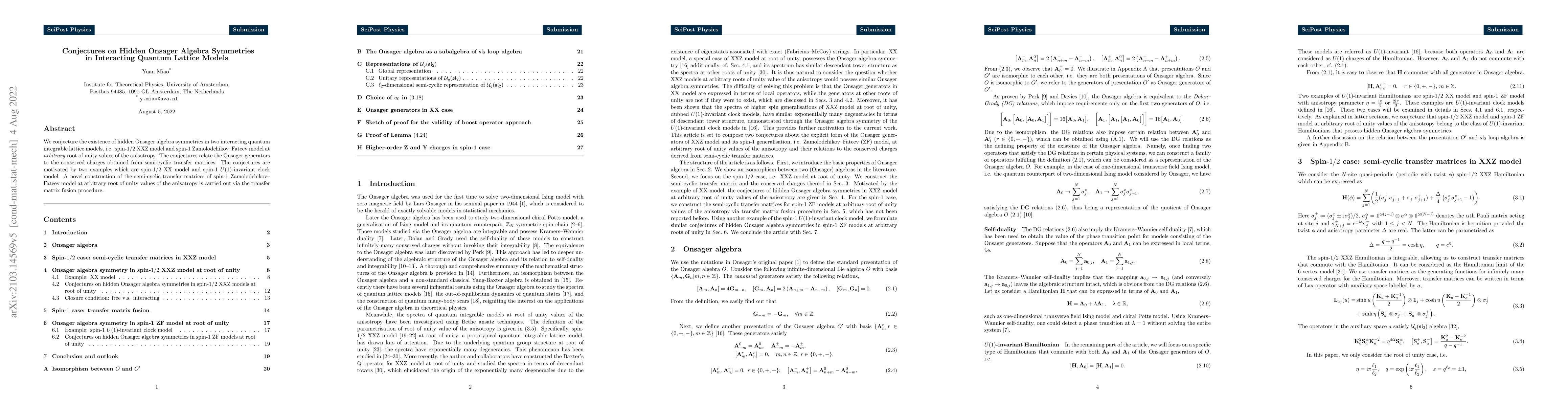 Thumbnail for Conjectures on Hidden Onsager Algebra Symmetries in Interacting Quantum
  Lattice Models
