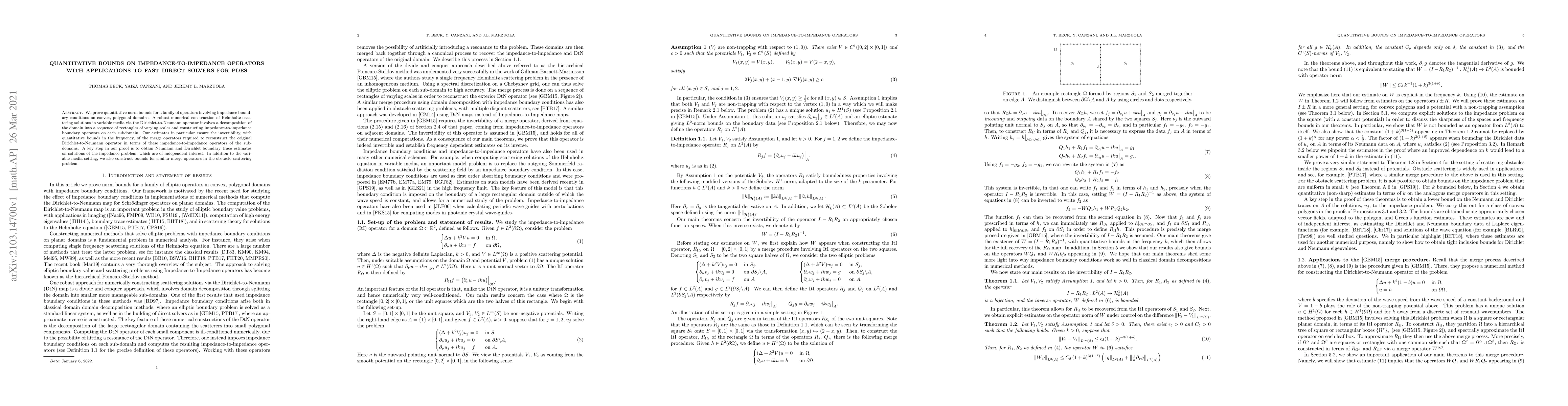 Thumbnail for Quantitative bounds on Impedance-to-Impedance operators with
  applications to fast direct solvers for PDEs