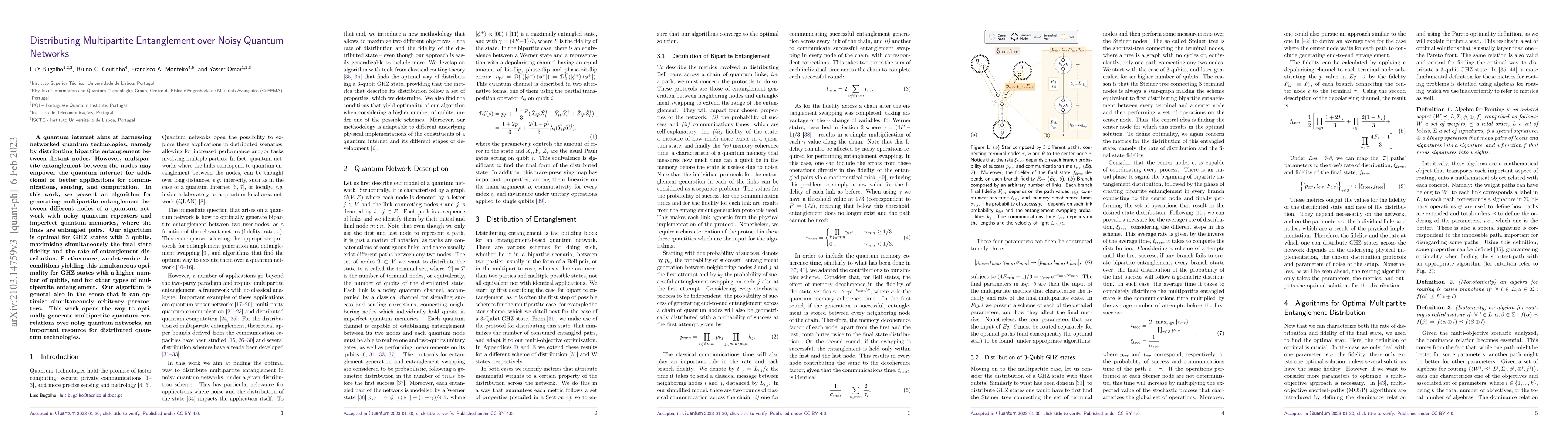 Thumbnail for Distributing Multipartite Entanglement over Noisy Quantum Networks