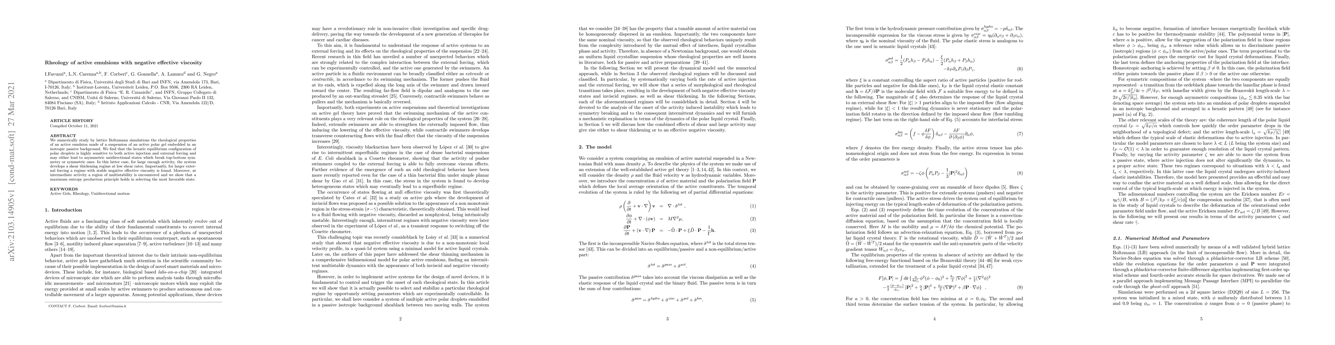 Thumbnail for Rheology of active emulsions with negative effective viscosity