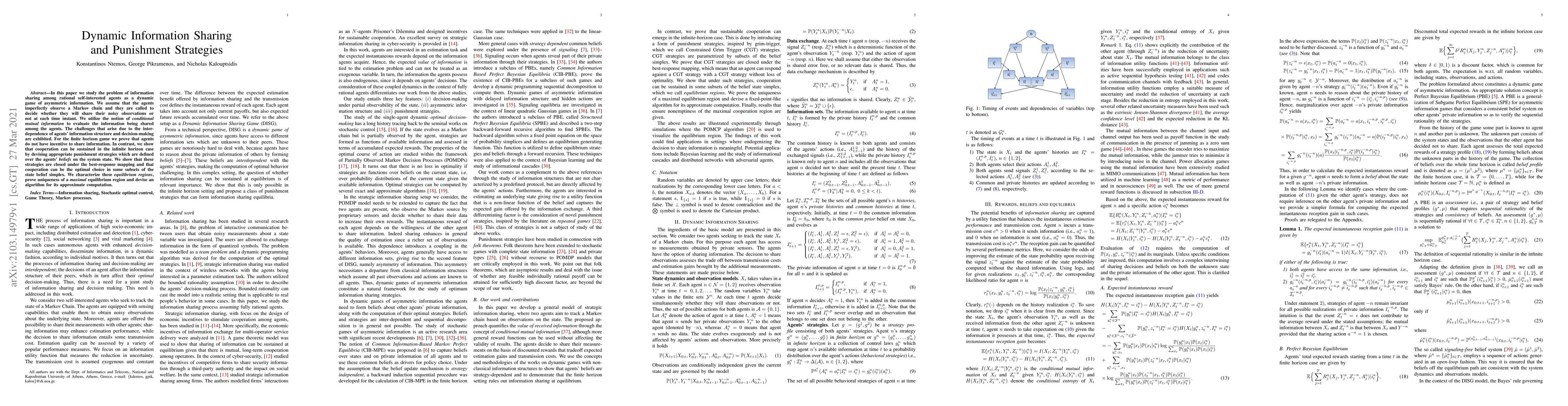 Thumbnail for Dynamic Information Sharing and Punishment Strategies