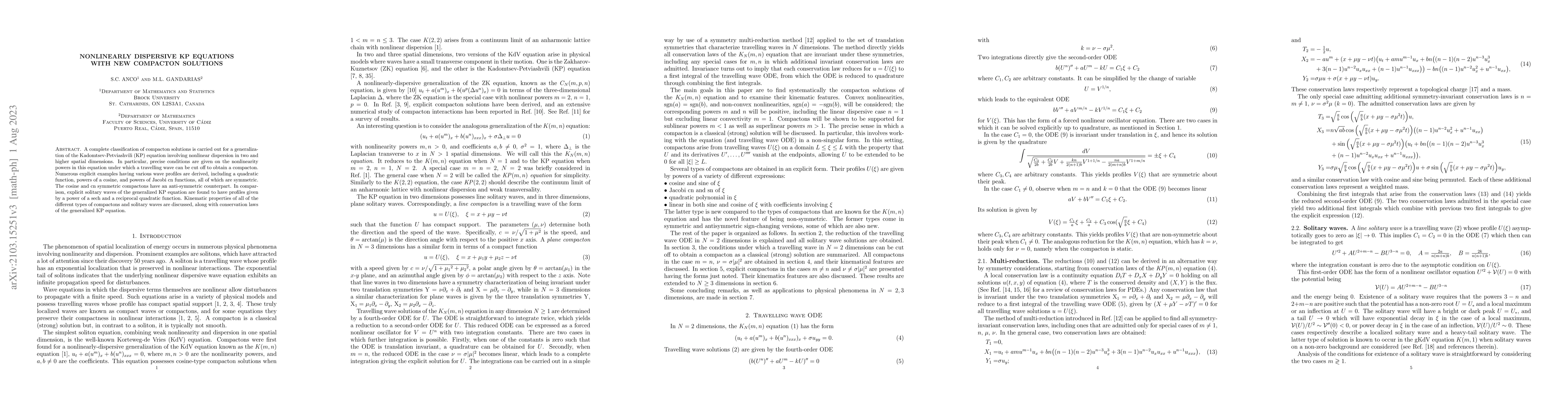 Thumbnail for Nonlinearly dispersive KP equations with new compacton solutions
