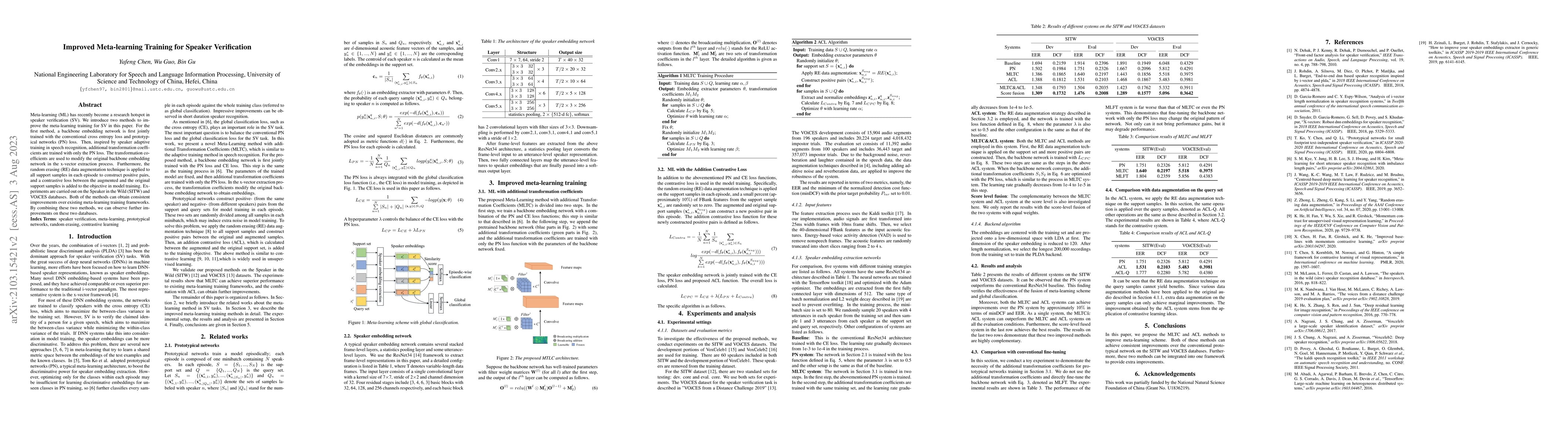 Thumbnail for Improved Meta-Learning Training for Speaker Verification