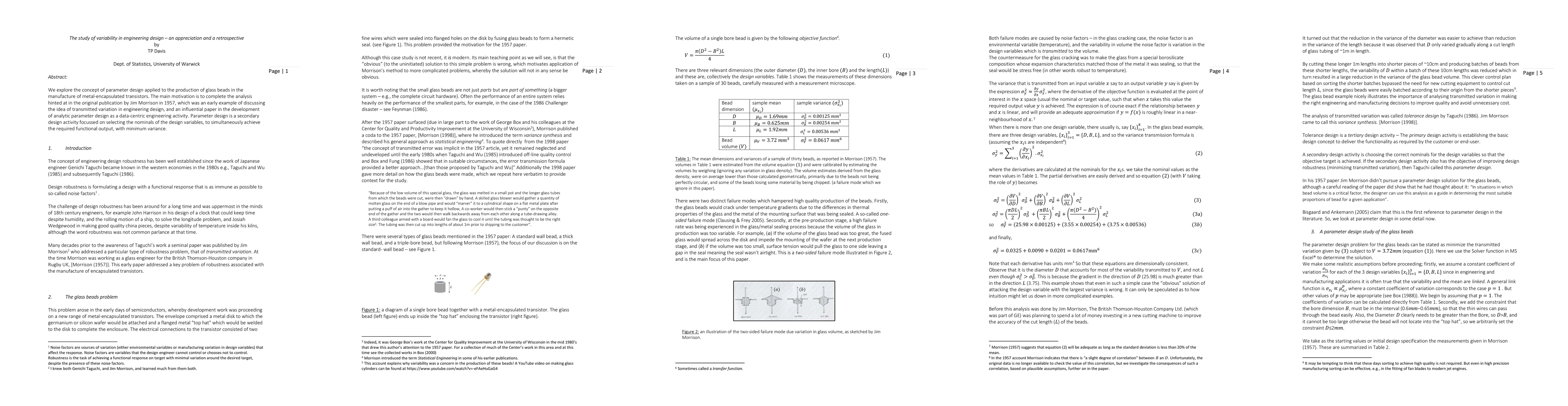 Thumbnail for The study of variability in engineering design, an appreciation and a
  retrospective