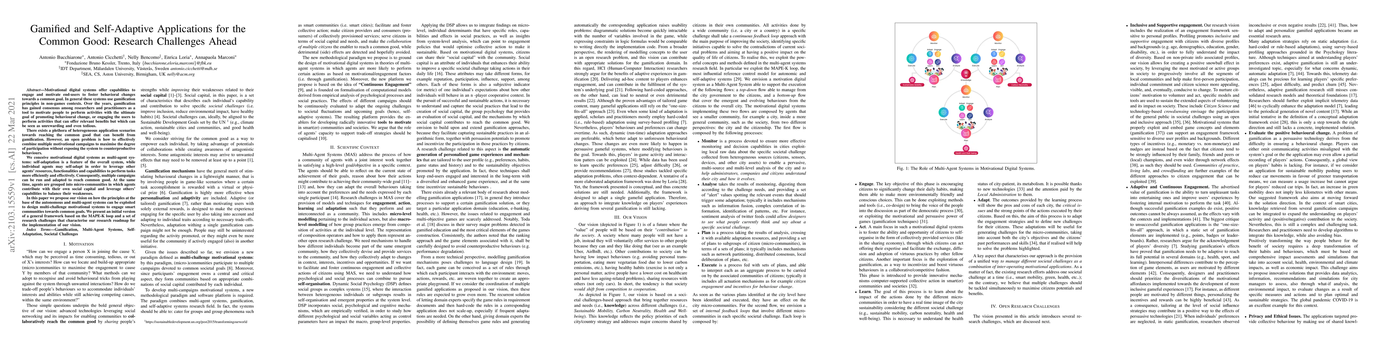 Thumbnail for Gamified and Self-Adaptive Applications for the Common Good: Research
  Challenges Ahead