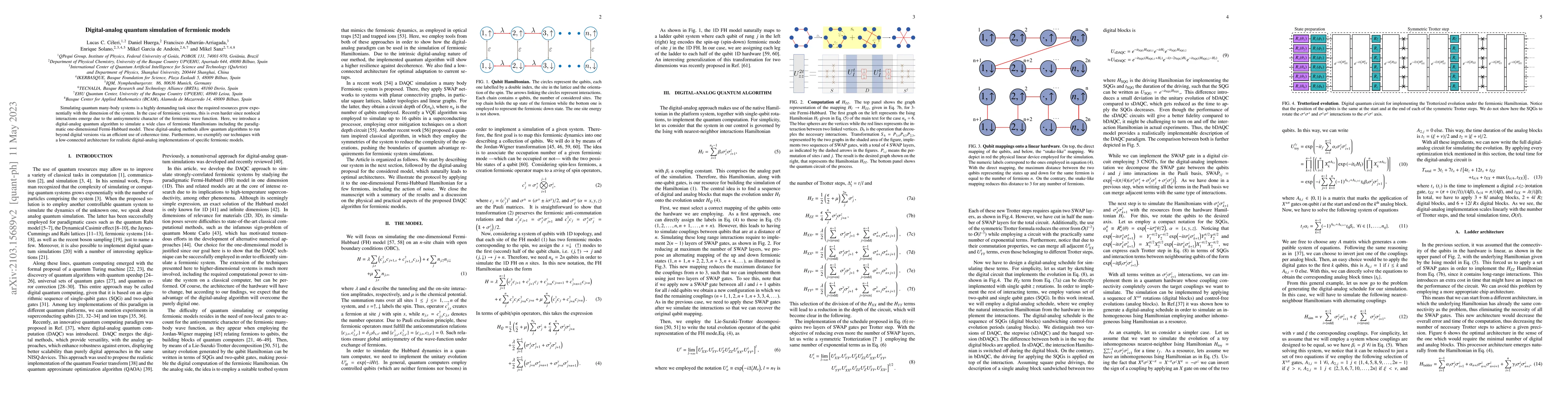 Thumbnail for Digital-analog quantum simulation of fermionic models