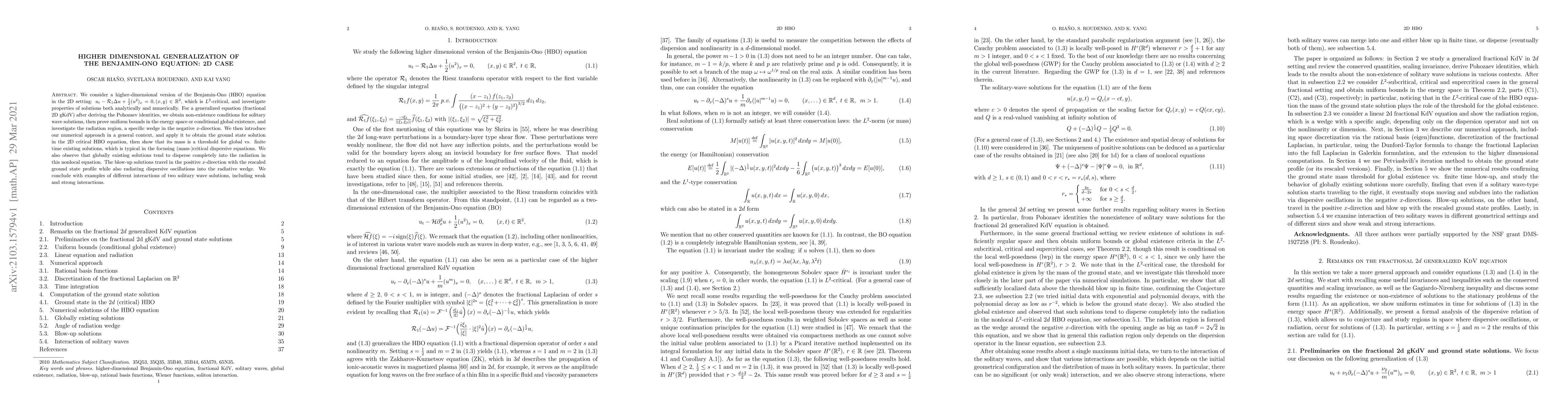 Thumbnail for Higher dimensional generalization of the Benjamin-Ono equation: 2D case