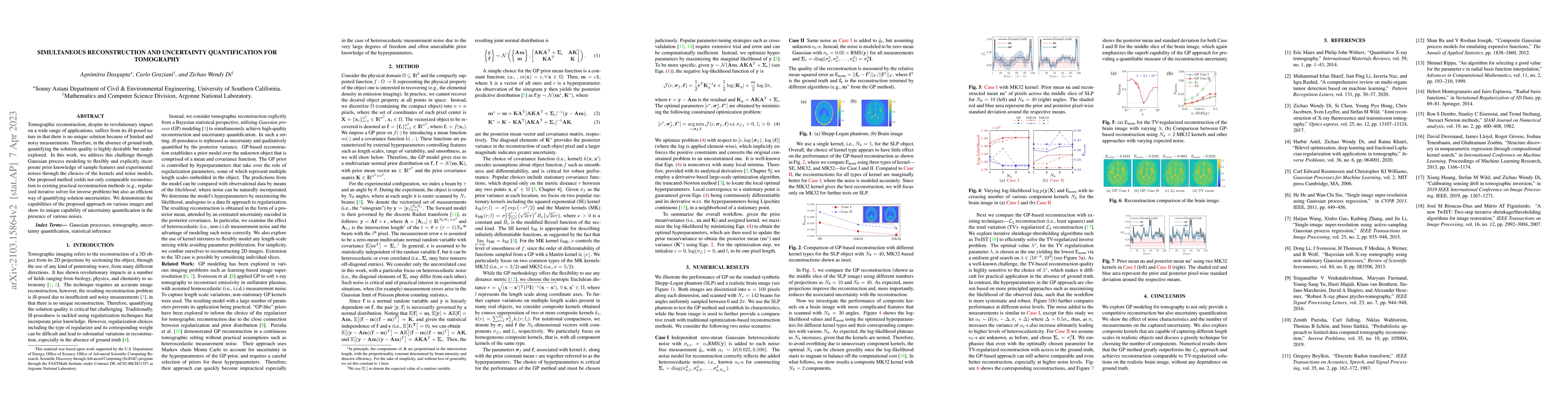 Thumbnail for Simultaneous Reconstruction and Uncertainty Quantification for
  Tomography