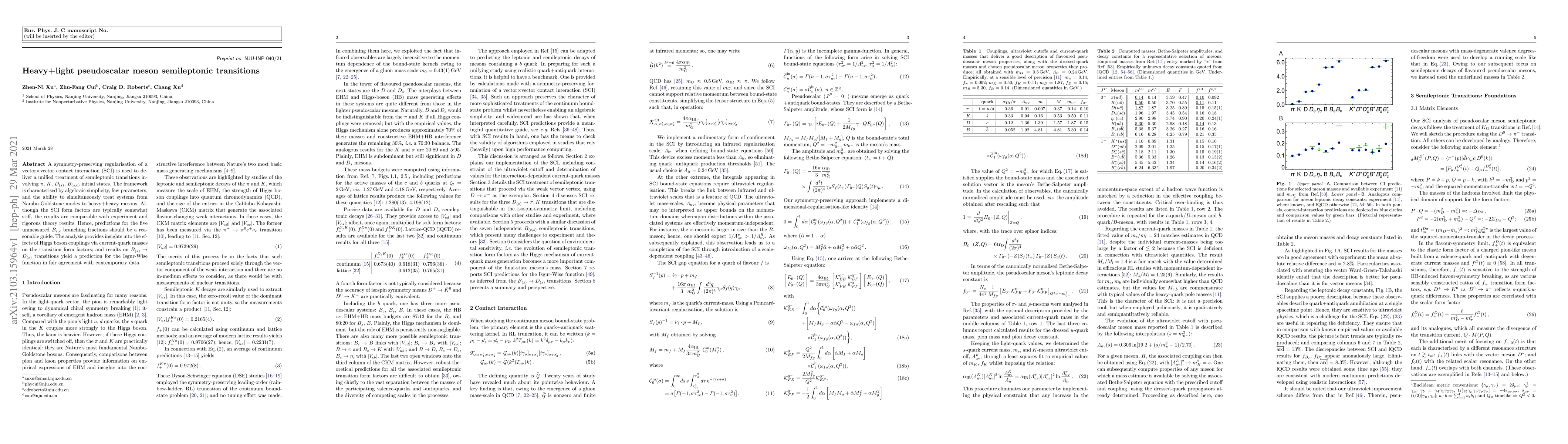 Thumbnail for Heavy+light pseudoscalar meson semileptonic transitions