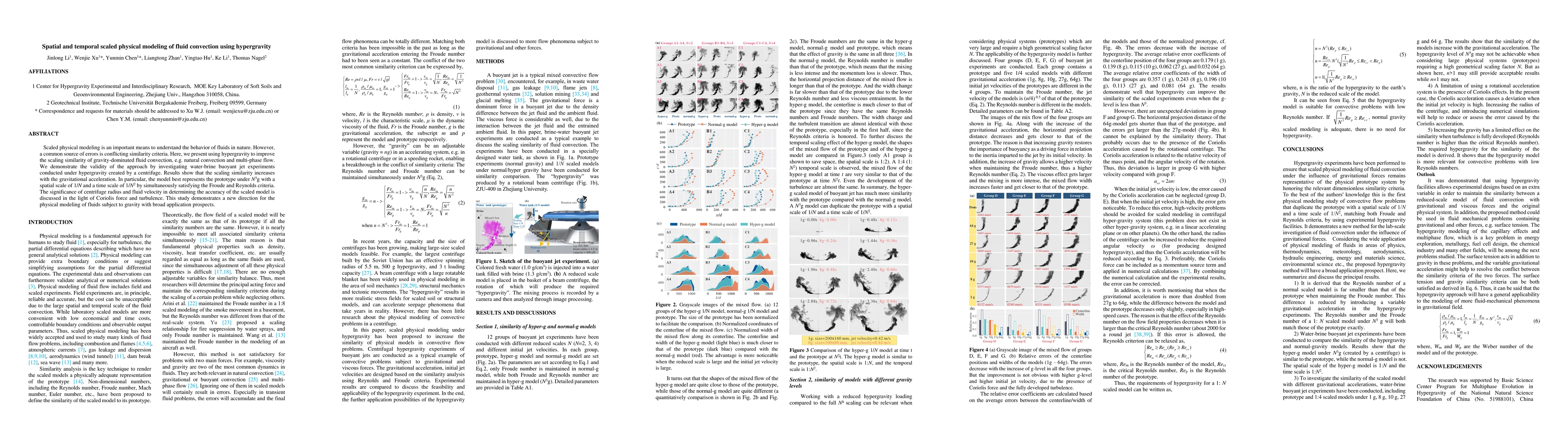 Thumbnail for Spatial and temporal scaled physical modeling of fluid convection using
  hypergravity