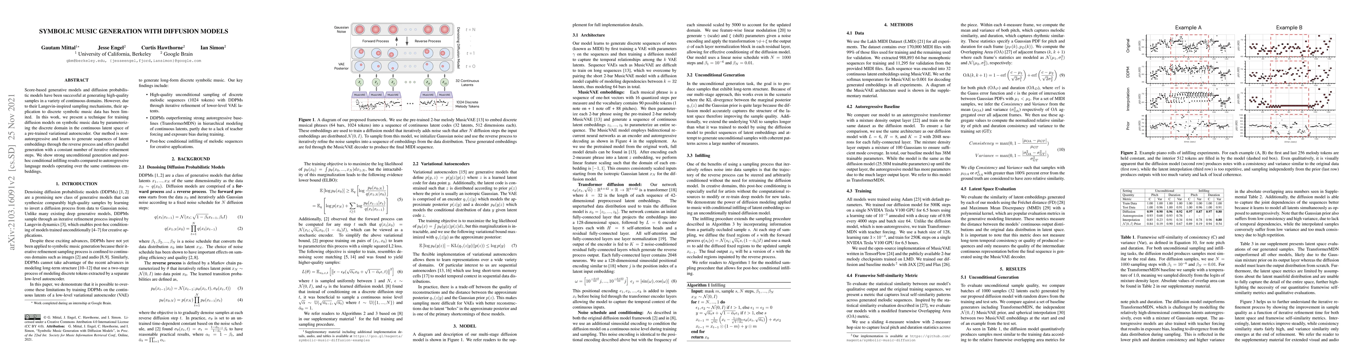 Thumbnail for Symbolic Music Generation with Diffusion Models