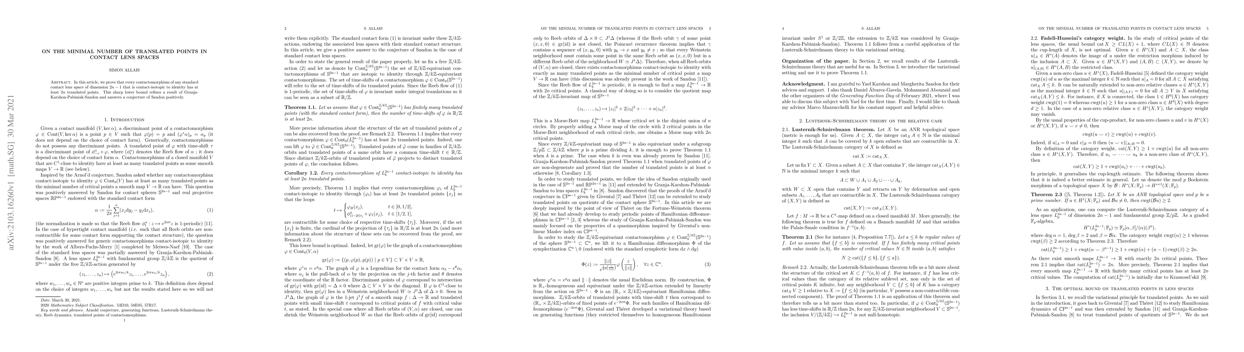 Thumbnail for On the minimal number of translated points in contact lens spaces