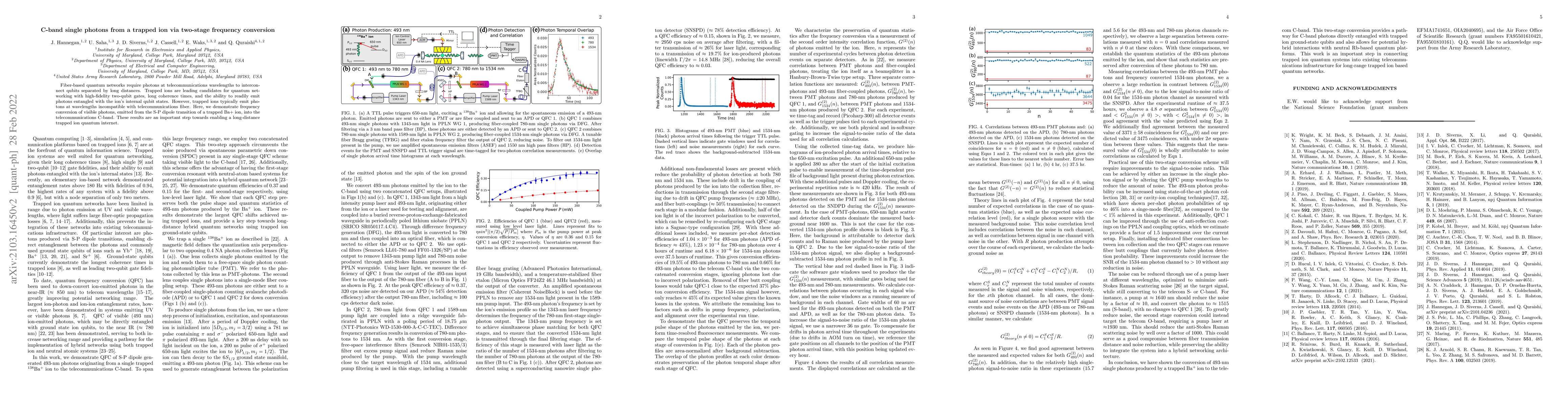 Thumbnail for C-band single photons from a trapped ion via two-stage frequency
  conversion