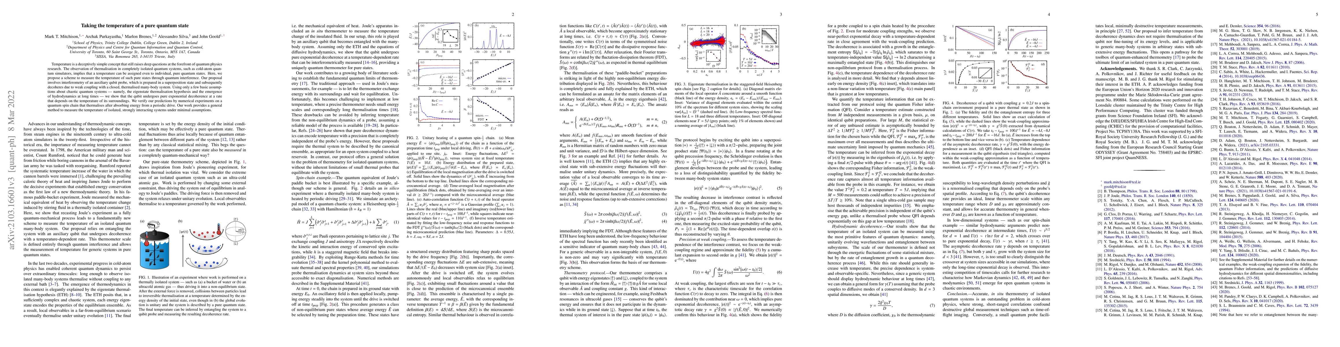 Thumbnail for Taking the temperature of a pure quantum state