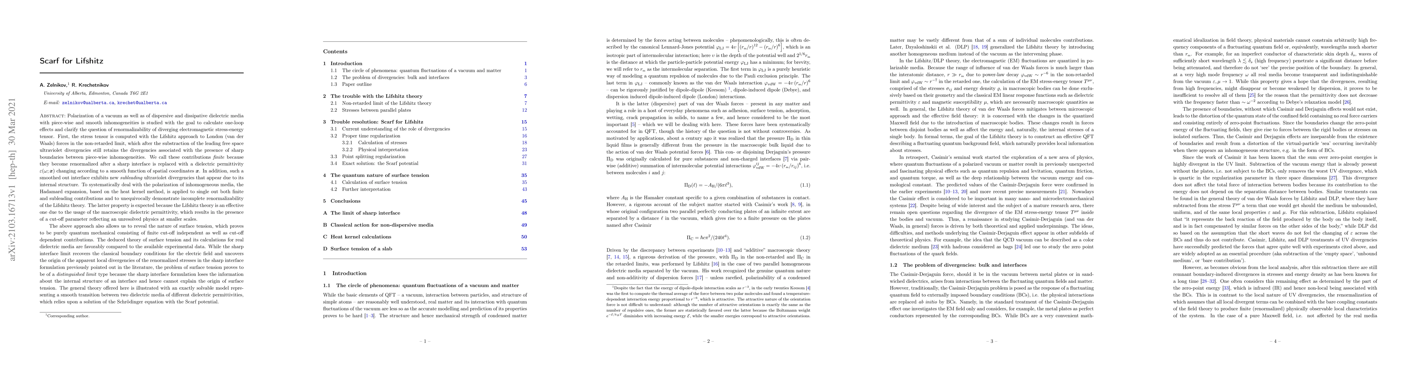 Thumbnail for Scarf for Lifshitz