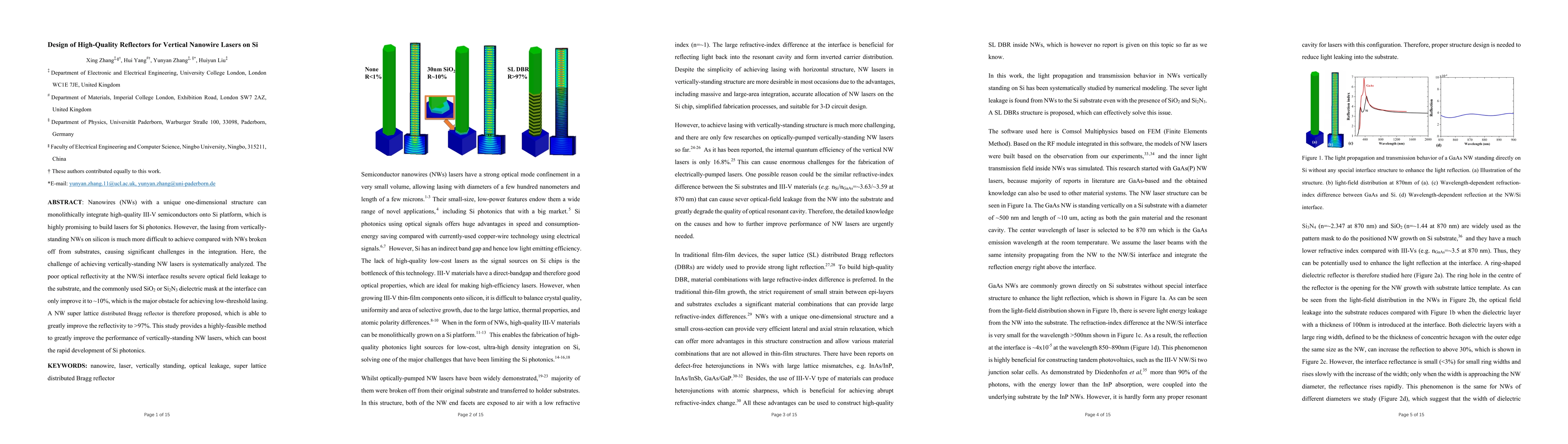 Thumbnail for Design of High-Quality Reflectors for Vertical Nanowire Lasers on Si