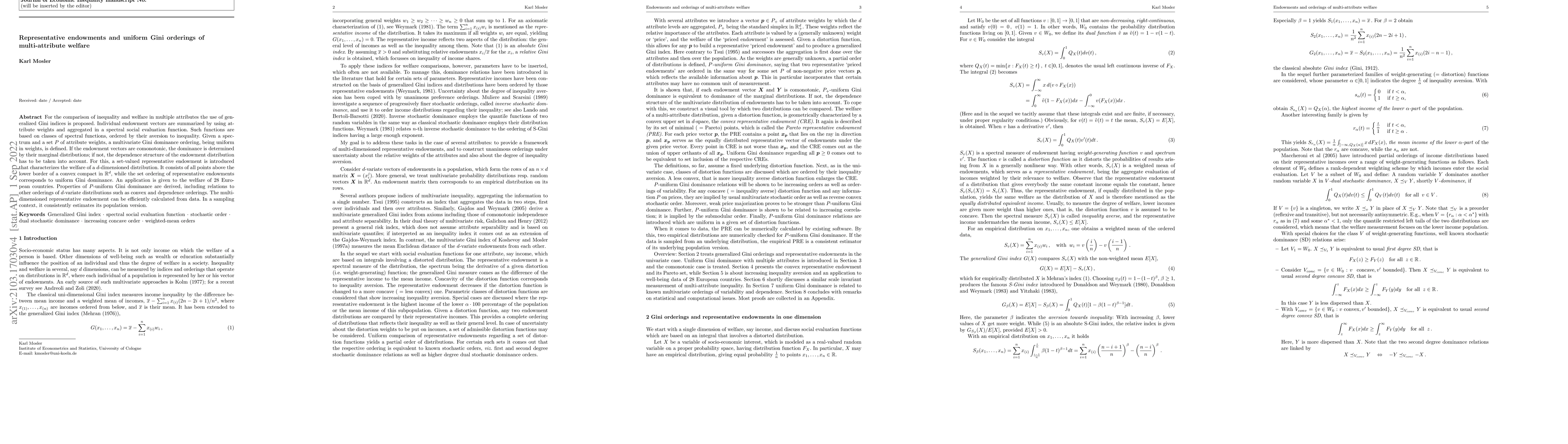 Thumbnail for Representative endowments and uniform Gini orderings of multi-attribute
  welfare