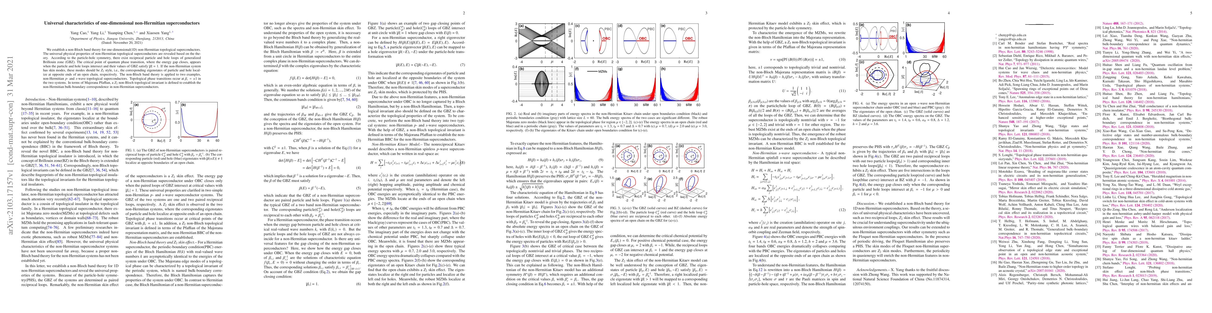 Thumbnail for Universal characteristics of one-dimensional non-Hermitian
  superconductors
