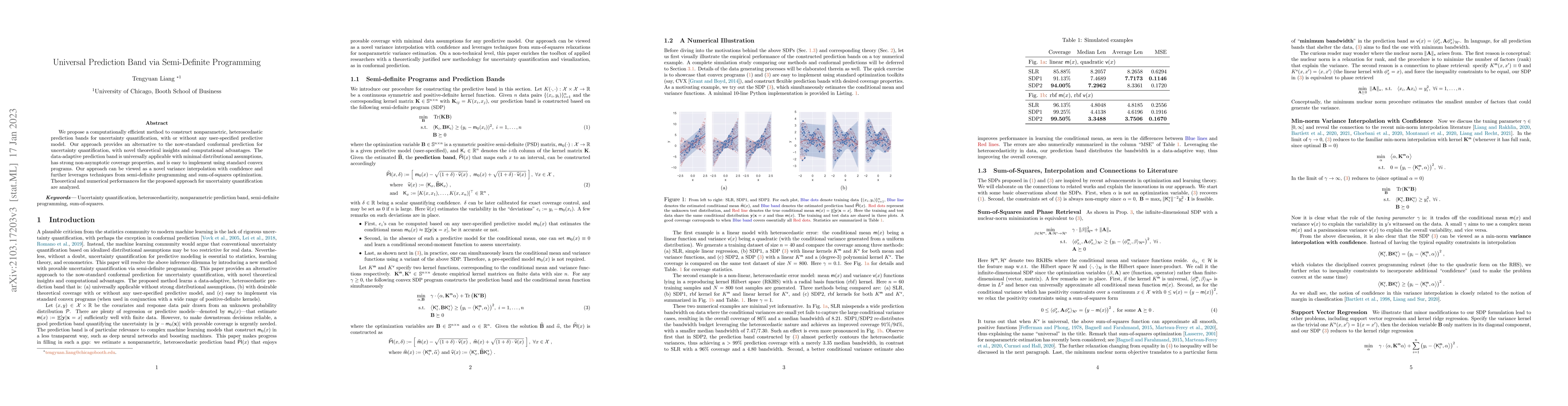 Thumbnail for Universal Prediction Band via Semi-Definite Programming