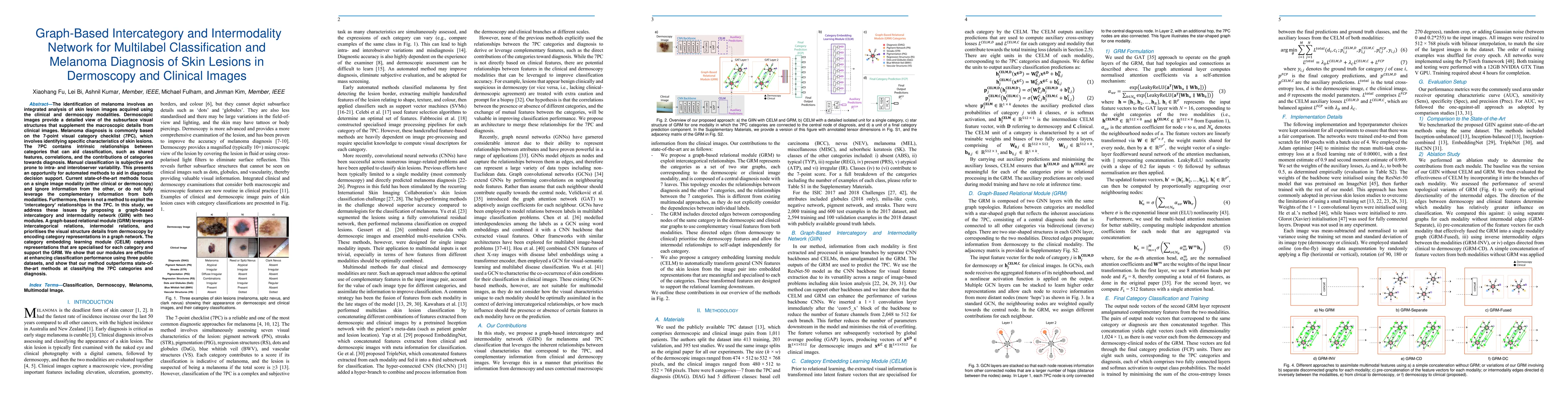 Thumbnail for Graph-Based Intercategory and Intermodality Network for Multilabel
  Classification and Melanoma Diagnosis of Skin Lesions in Dermoscopy and
  Clinical Images