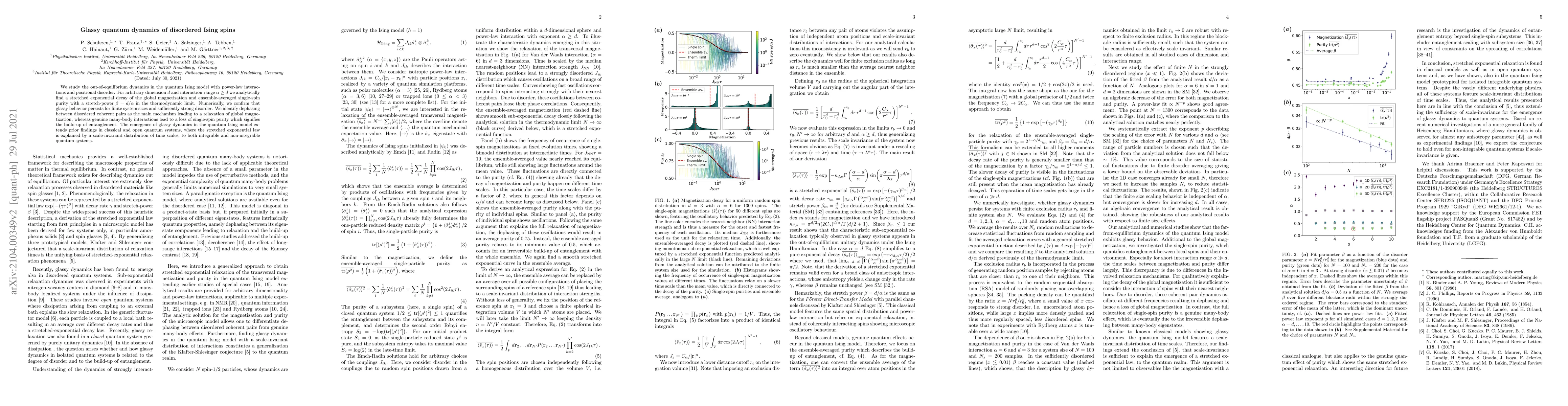 Thumbnail for Glassy quantum dynamics of disordered Ising spins