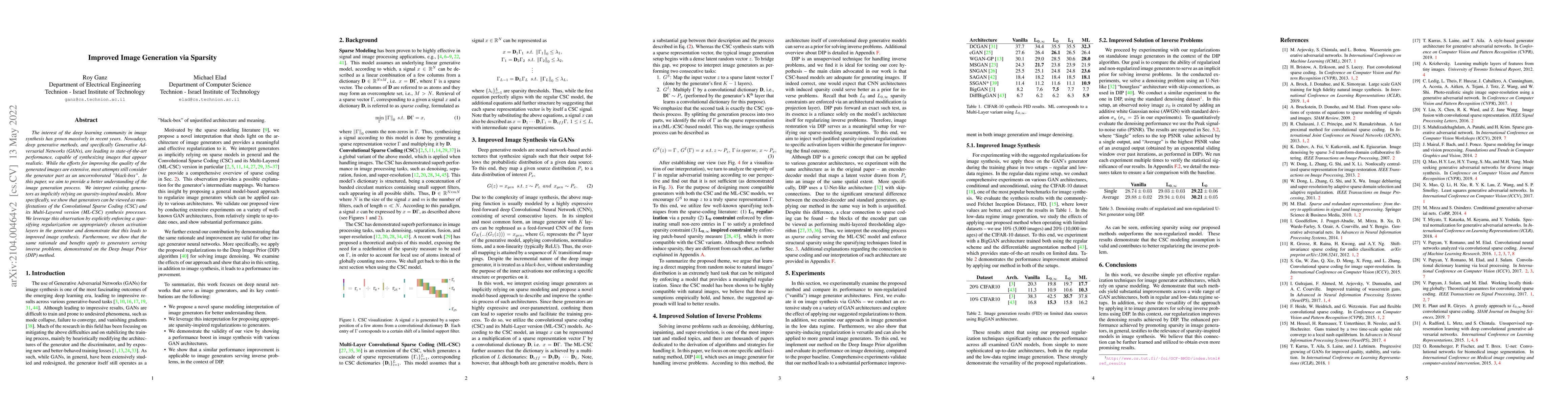 Thumbnail for Improved Image Generation via Sparse Modeling