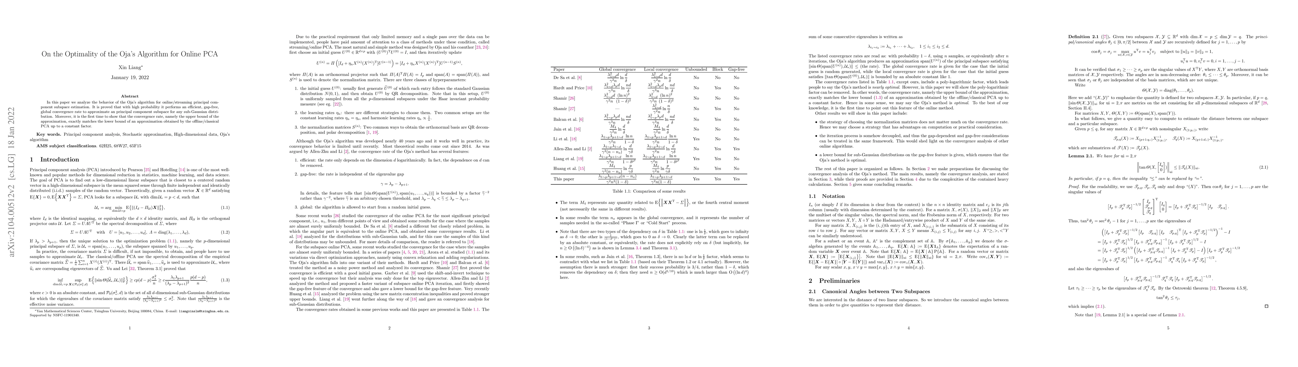 Thumbnail for On the Optimality of the Oja's Algorithm for Online PCA