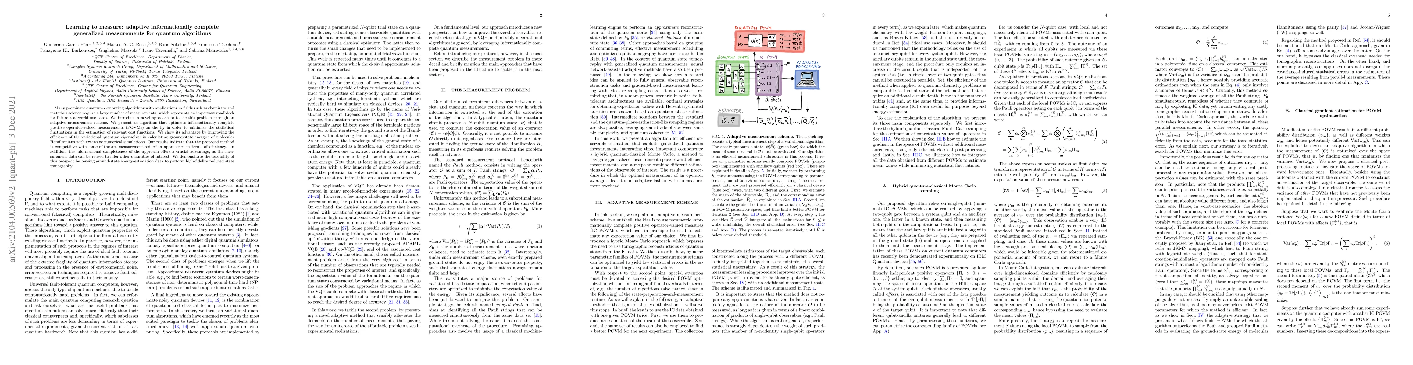 Thumbnail for Learning to Measure: Adaptive Informationally Complete Generalized
  Measurements for Quantum Algorithms