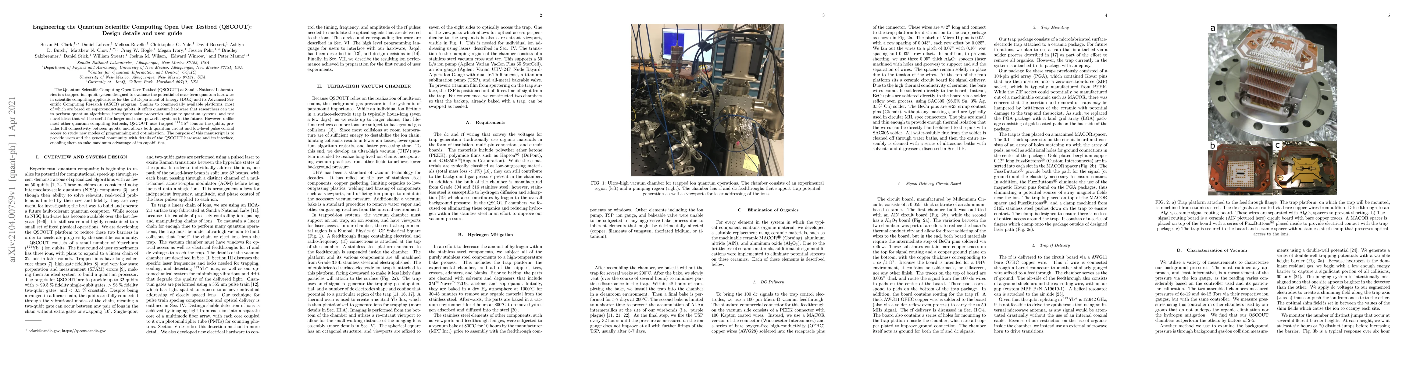 Thumbnail for Engineering the Quantum Scientific Computing Open User Testbed (QSCOUT):
  Design details and user guide