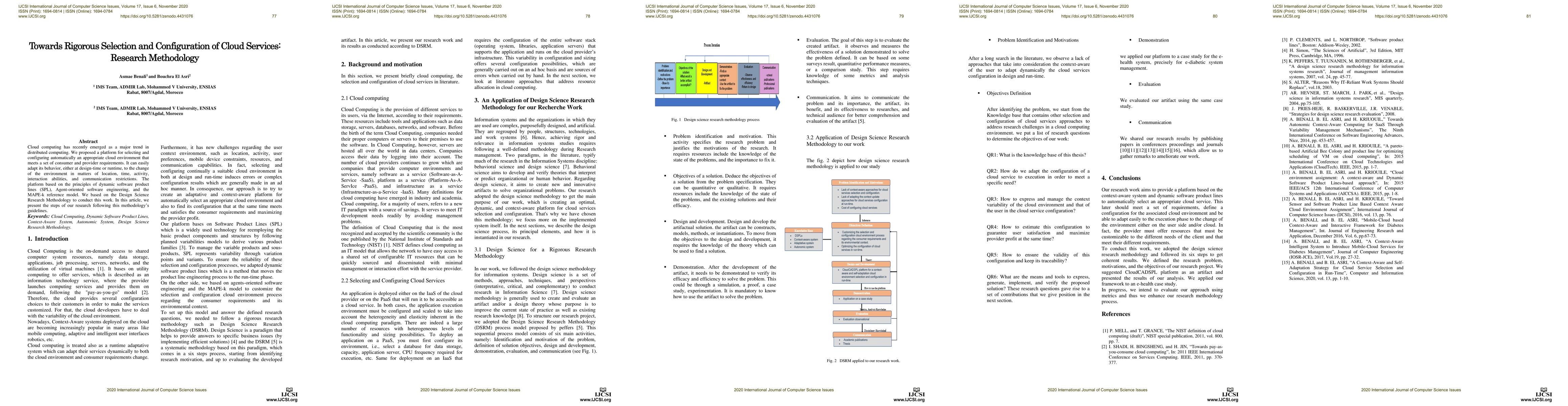 Thumbnail for Towards Rigorous Selection and Configuration of Cloud Services: Research
  Methodology