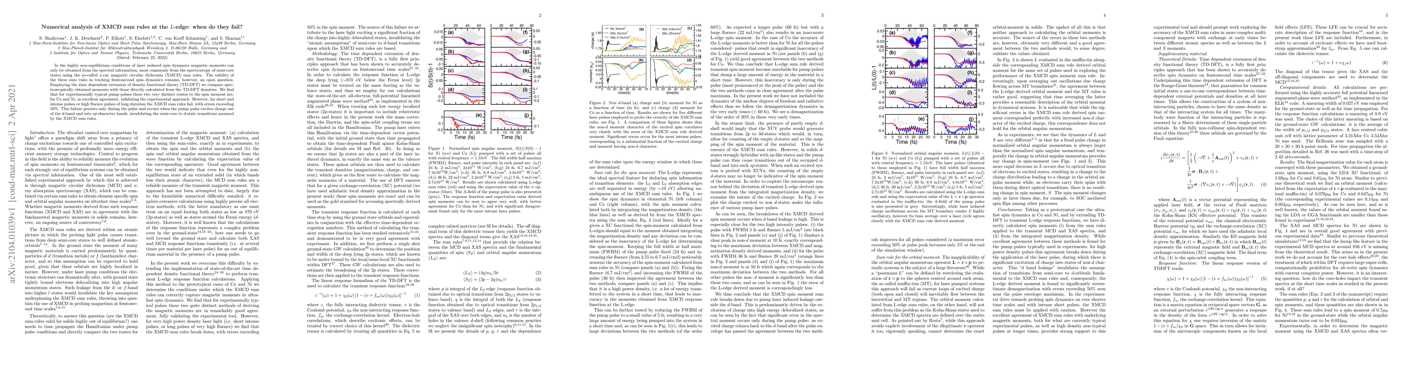Thumbnail for Numerical analysis of XMCD sum rules at the $L$-edge: when do they fail?