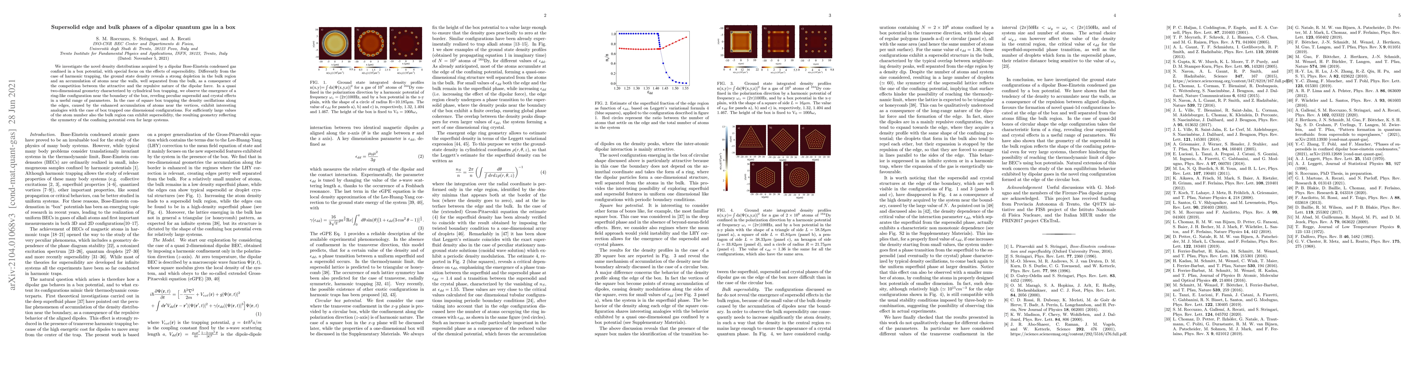 Thumbnail for Supersolid edge and bulk phases of a dipolar quantum gas in a box