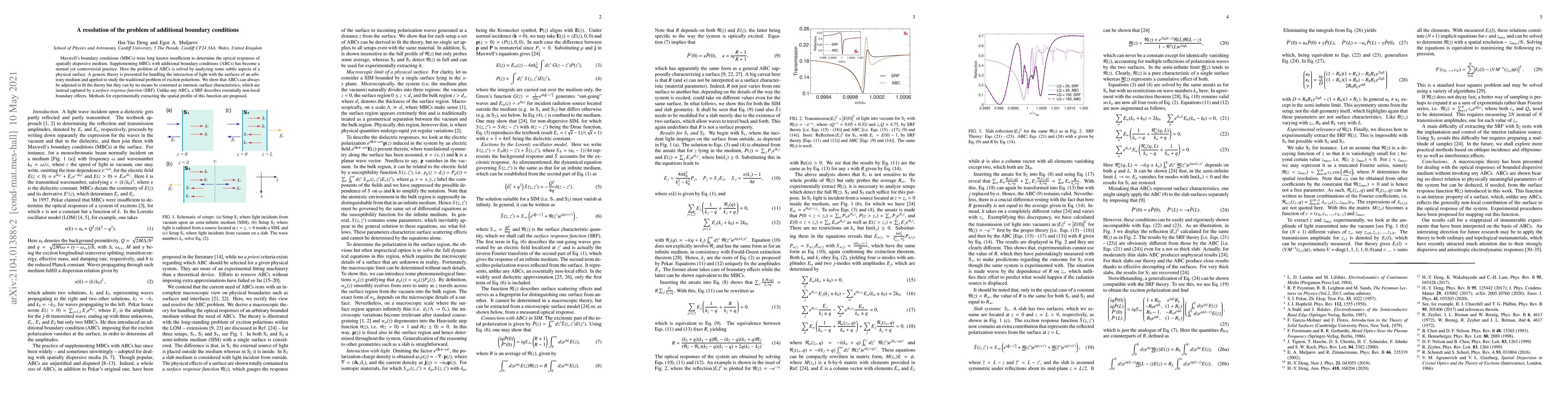 Thumbnail for A resolution of the problem of additional boundary conditions