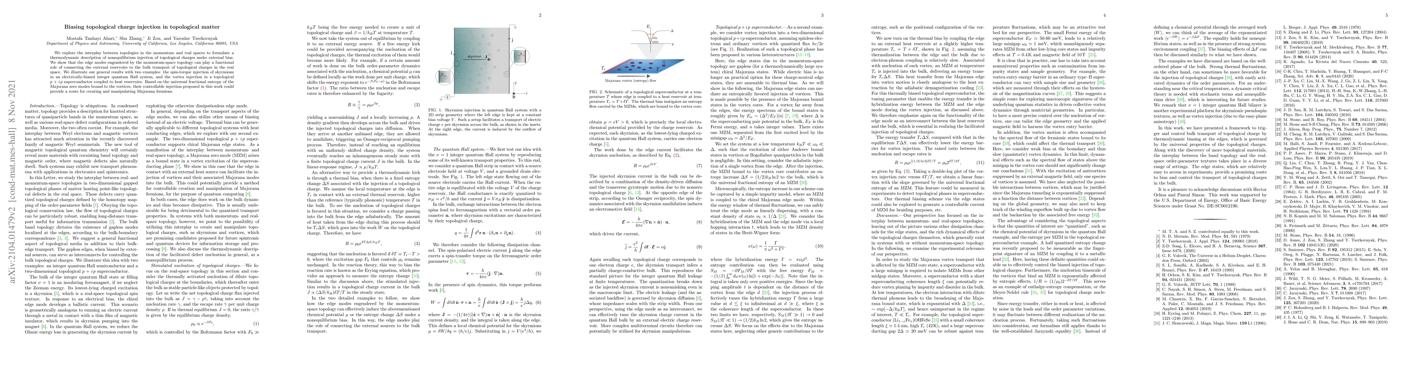 Thumbnail for Biasing topological charge injection in topological matter