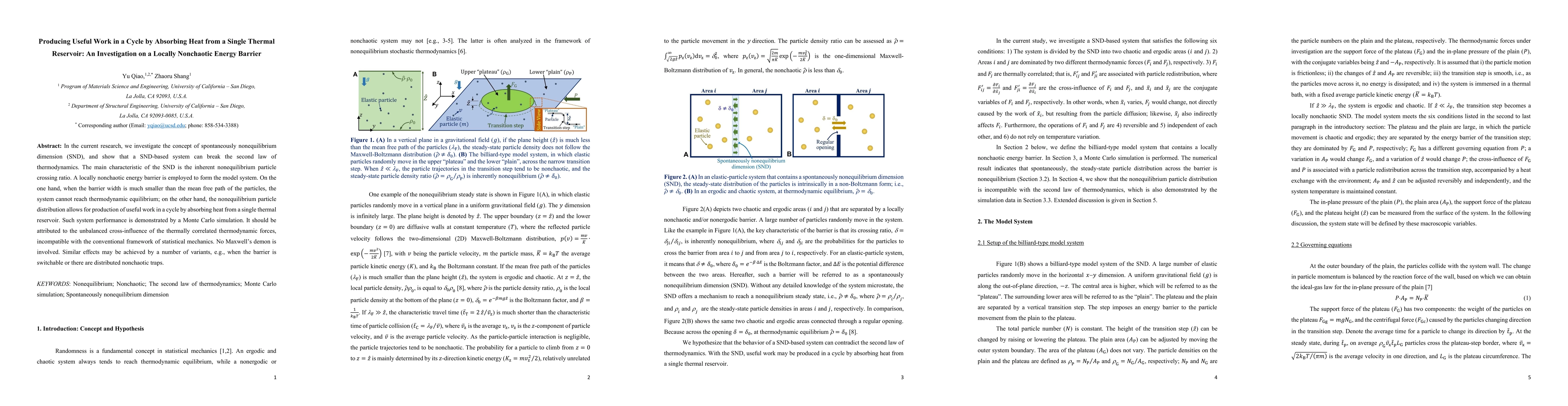 Thumbnail for Producing Useful Work in a Cycle by Absorbing Heat from a Single Thermal
  Reservoir: An Investigation on a Locally Nonchaotic Energy Barrier