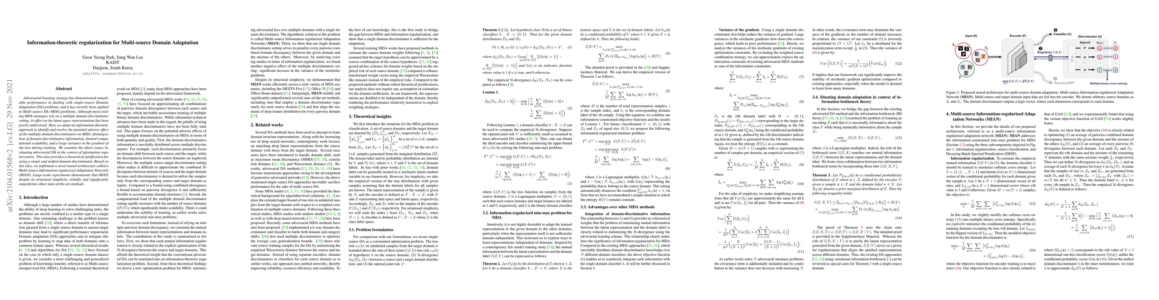 Thumbnail for Information-theoretic regularization for Multi-source Domain Adaptation