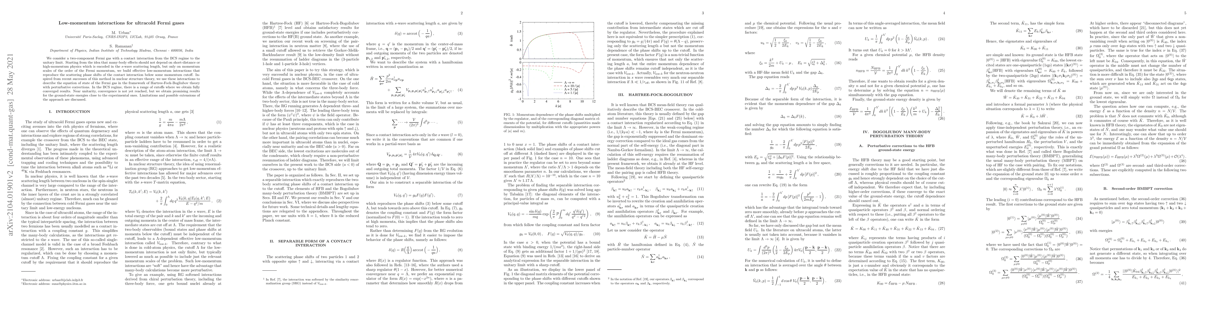 Thumbnail for Low-momentum interactions for ultracold Fermi gases