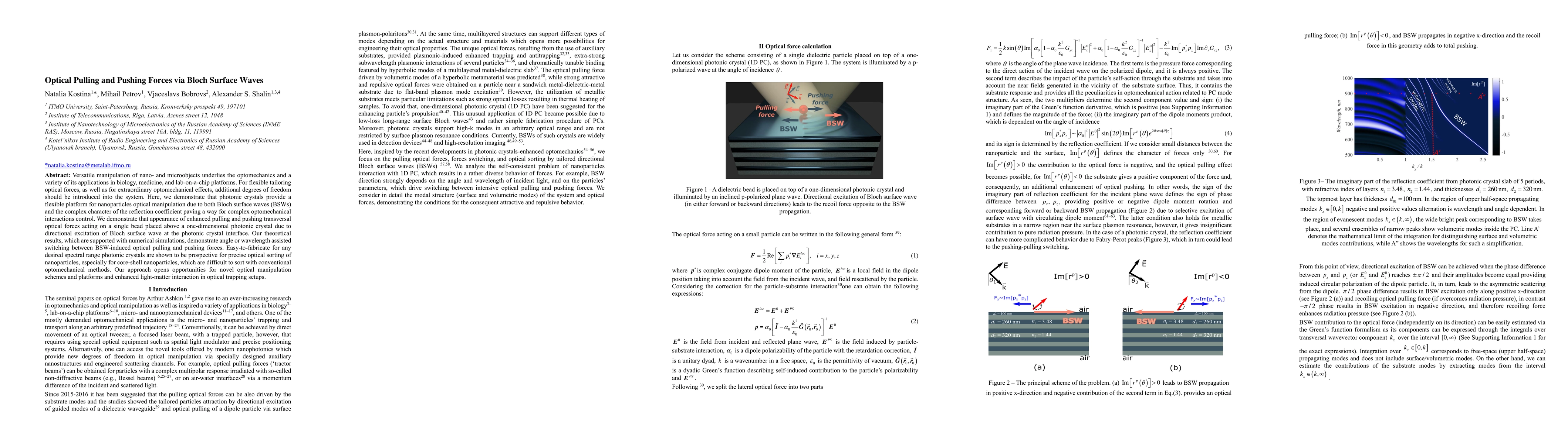 Thumbnail for Optical Pulling and Pushing Forces via Bloch Surface Waves