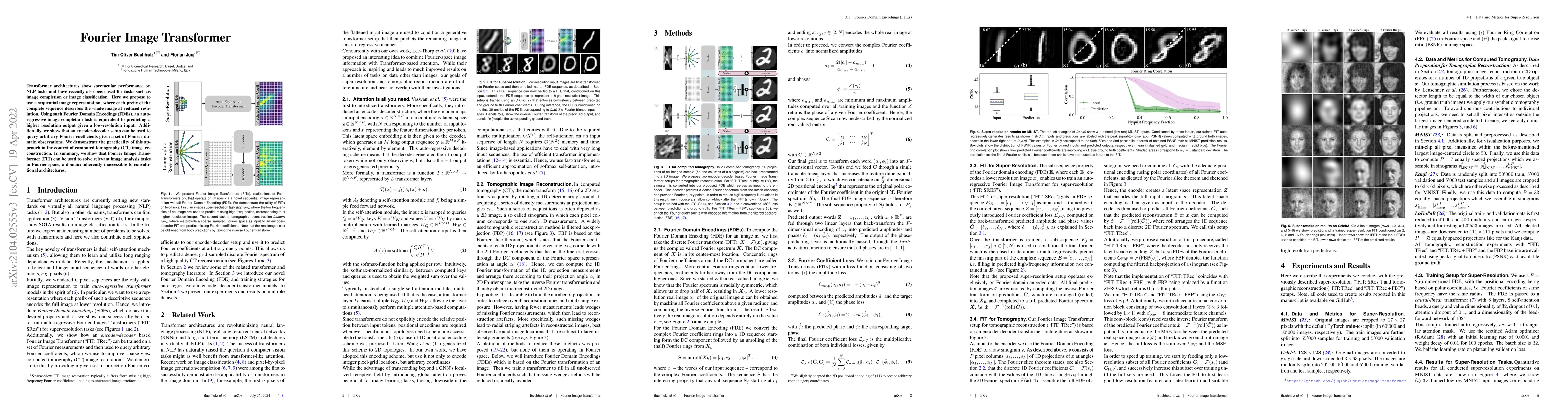 Thumbnail for Fourier Image Transformer