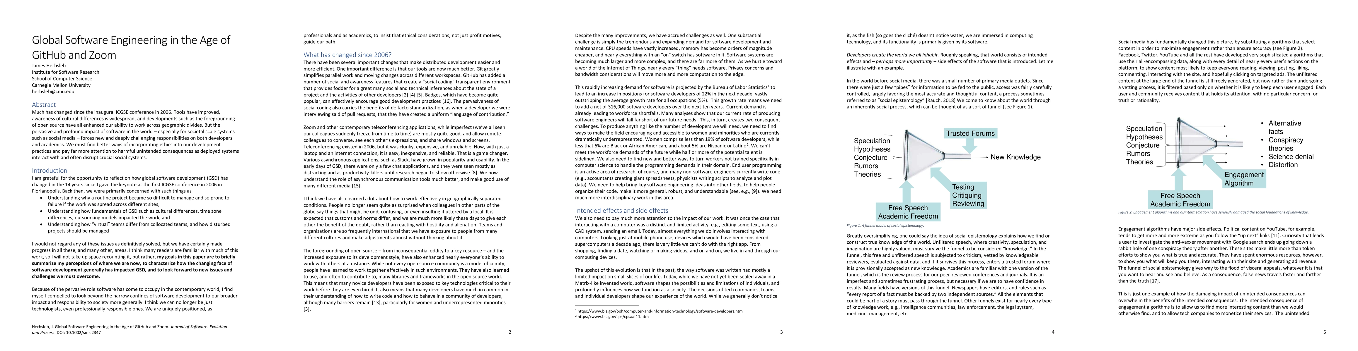 Thumbnail for Global Software Engineering in the Age of GitHub and Zoom