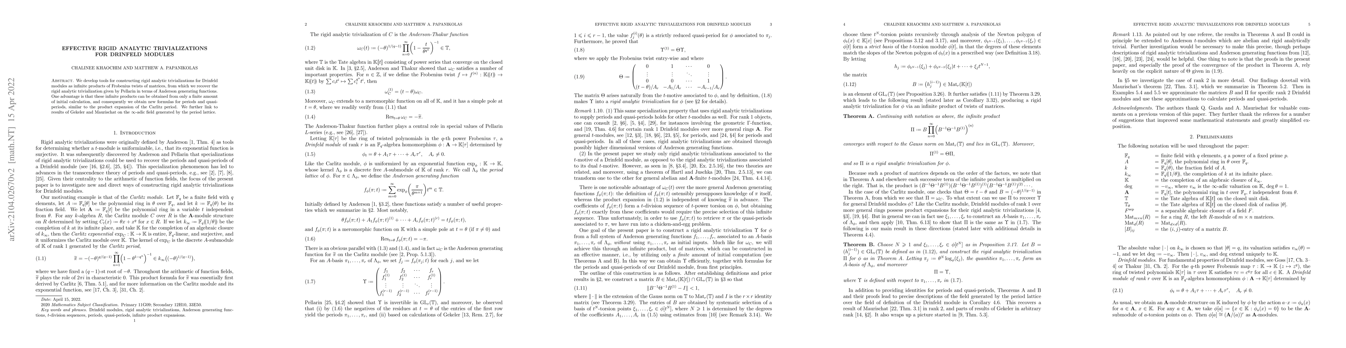 Thumbnail for Effective rigid analytic trivializations for Drinfeld modules