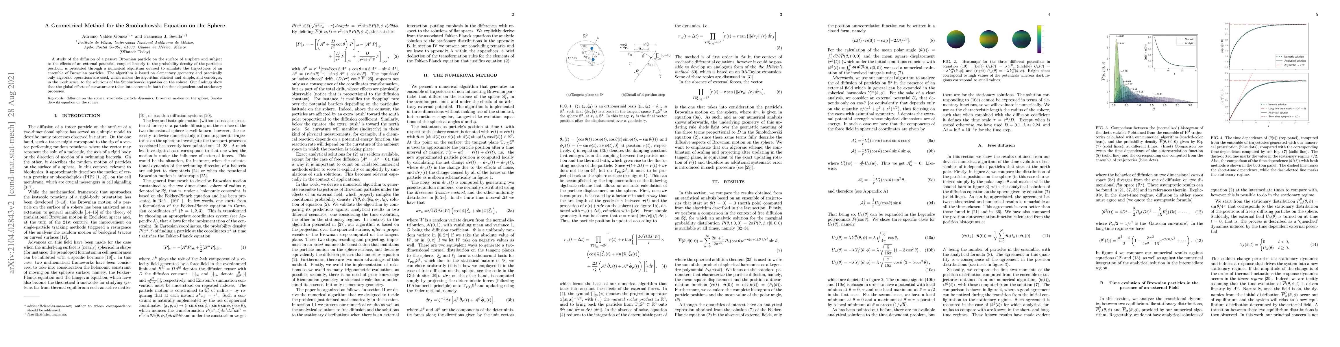 Thumbnail for A Geometrical Method for the Smoluchowski Equation on the Sphere